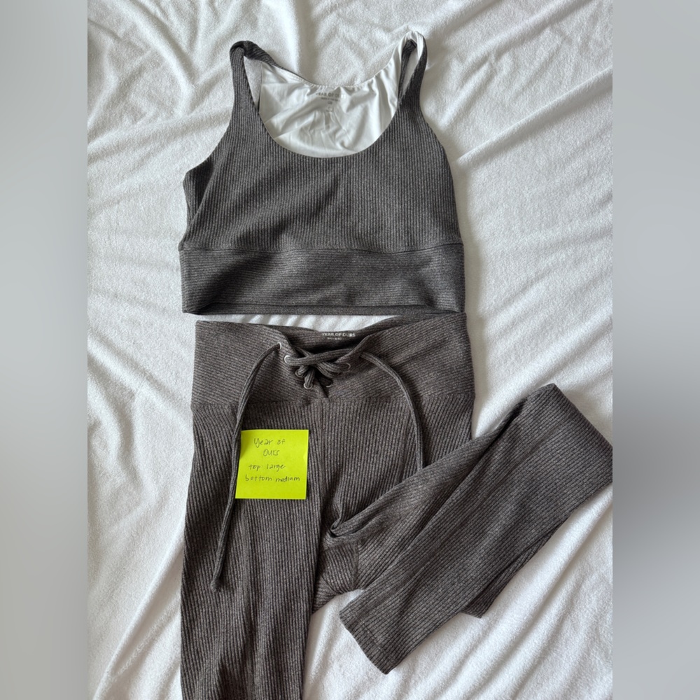 Year of Ours Gray Leggings Set